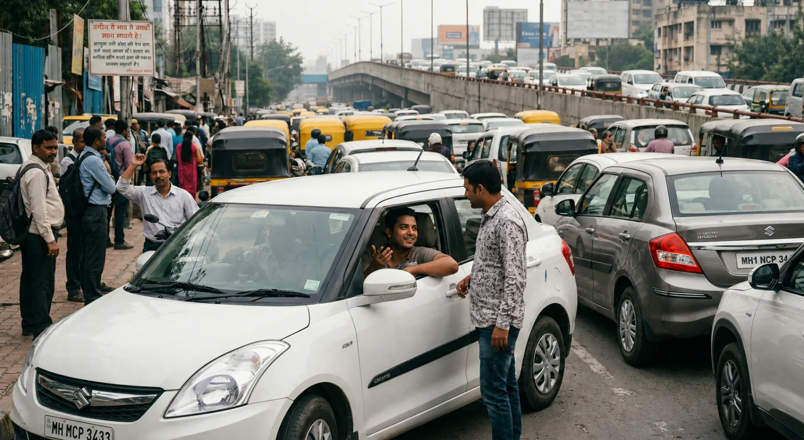 Today while travelling, I saw how poor civic sense silently creates chaos on our | Soche India